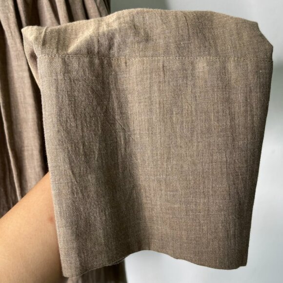 Vanessa Bruno Women's Tan Brown Long Sleeve Boat Neck Blouse Size 40 / 8 US - Picture 5 of 10